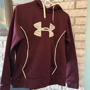 Under Armour Burgundy Hoodie with Logo